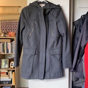 Merona Grey Peacoat with Hood